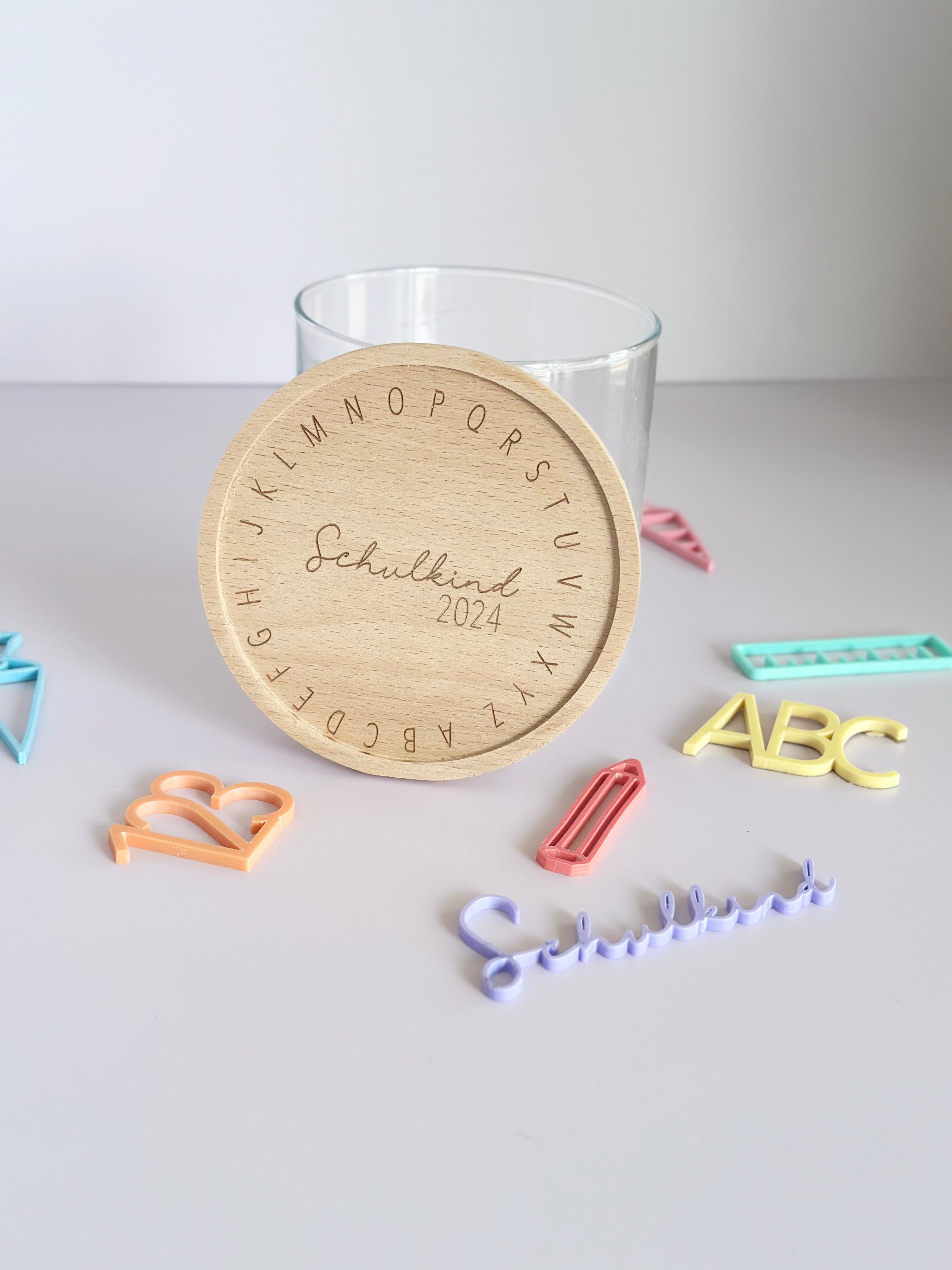 Vorratsglas Personalisiert Schulkind ABC I Geschenk Einschulung