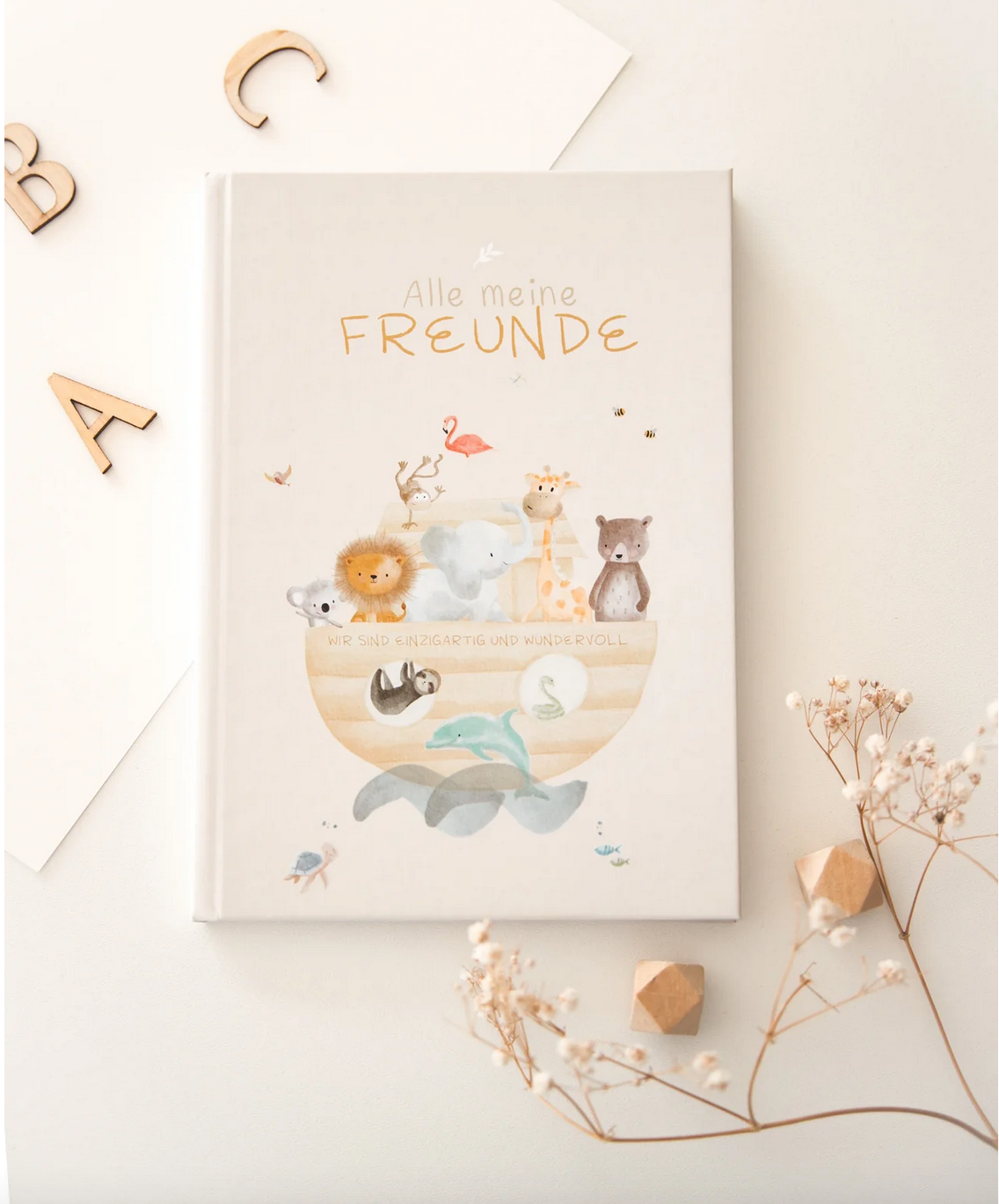 Freundebuch // Alle Meine Freunde KLEINE TIERWELT Arche Gruenwald Design