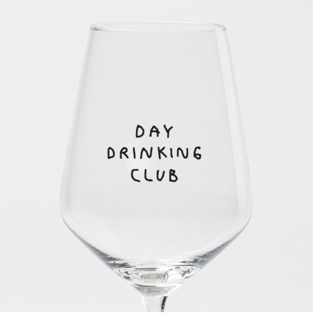 "Day Drinking Club" Weinglas by Johanna Schwarzer × selekkt