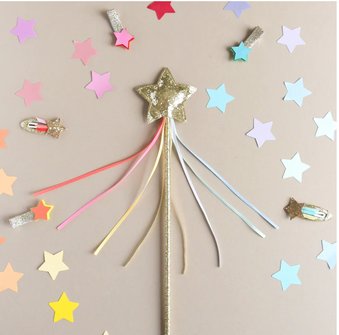 Glitter Star Wand Gold Rockahula