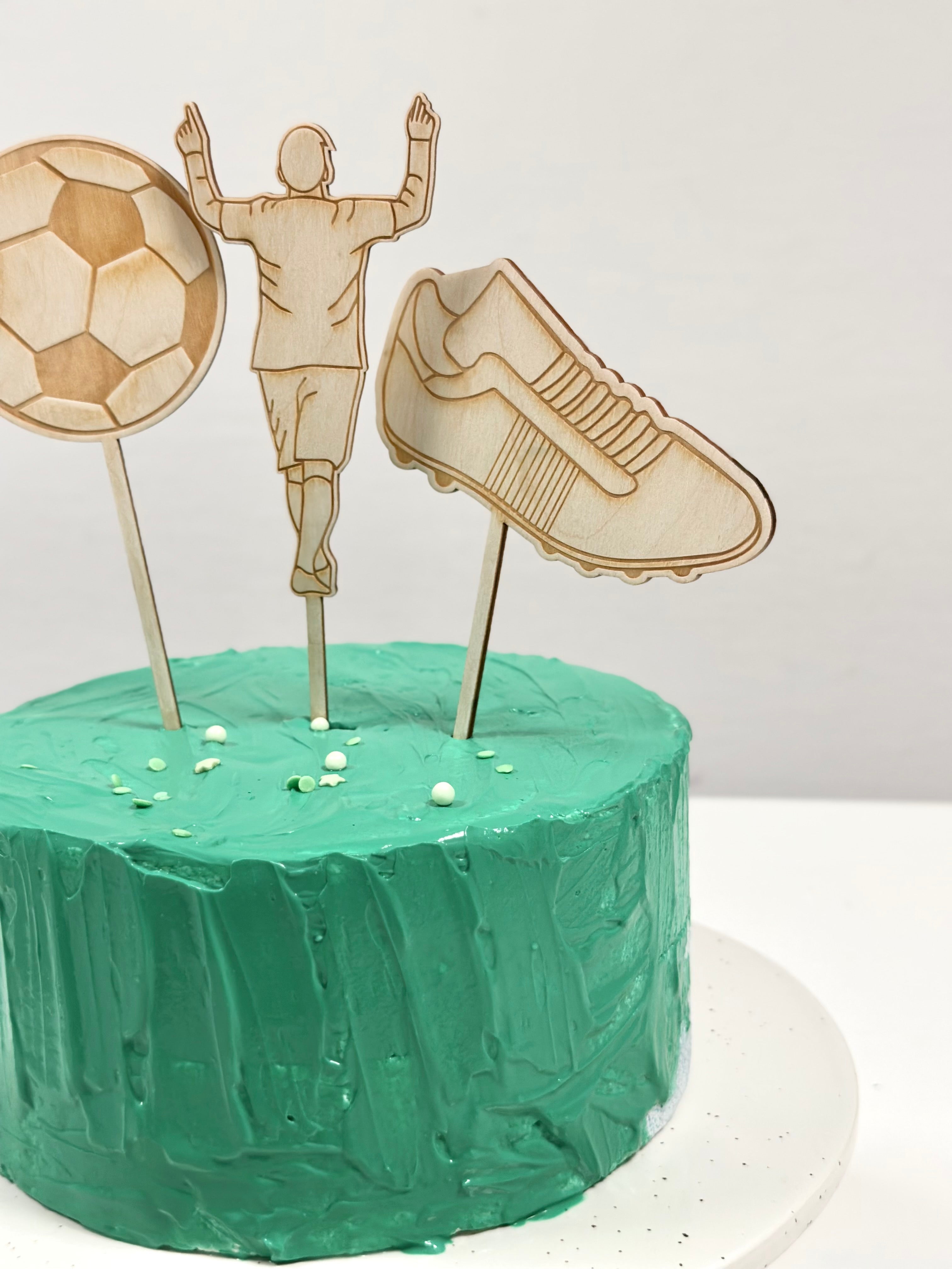 Caketopper-Set Fußball I Kindergeburtstag